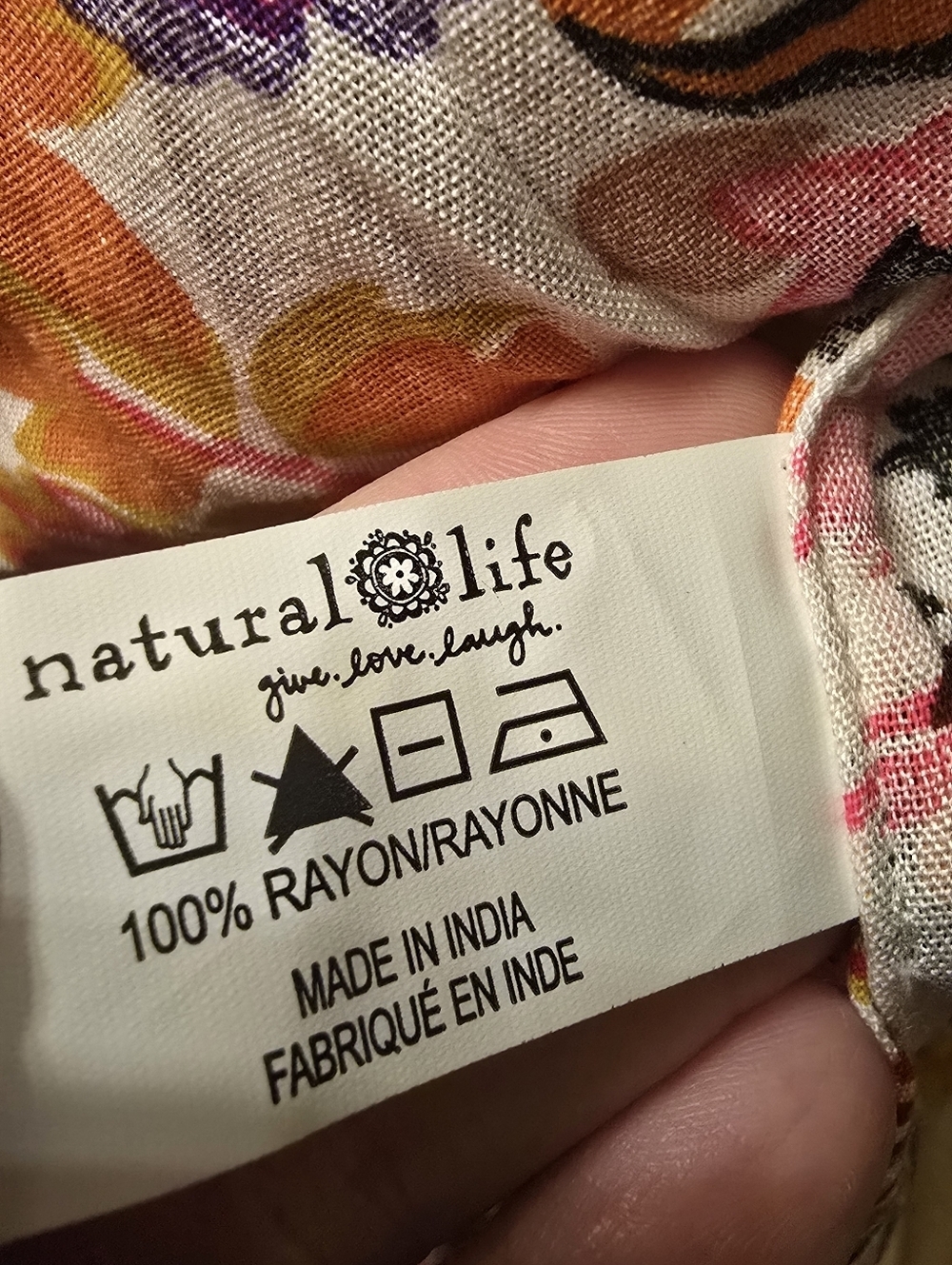Natural Life Floral Boho Tiered Mini Dress - Size Large - Picture 14 of 16